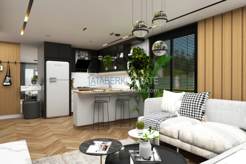 Purchase 1 + 1 apartments 500 meters from the sea in an attractive area of ​​Mersin, Tej 6 