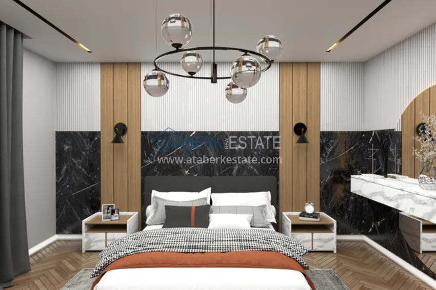 Purchase 1 + 1 apartments 500 meters from the sea in an attractive area of ​​Mersin, Tej 7 