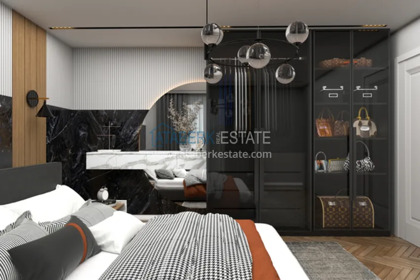 Purchase 1 + 1 apartments 500 meters from the sea in an attractive area of ​​Mersin, Tej 8 