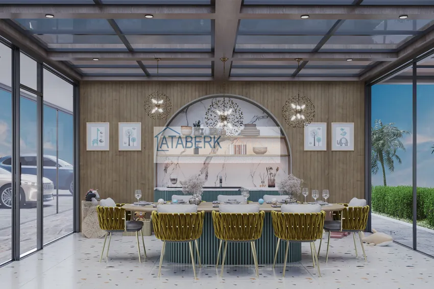 New residence project at the excavation stage in the prestigious area of Alanya — Oba 13 