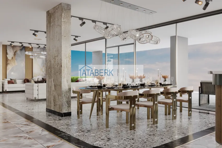 New residence project at the excavation stage in the prestigious area of Alanya — Oba 7 