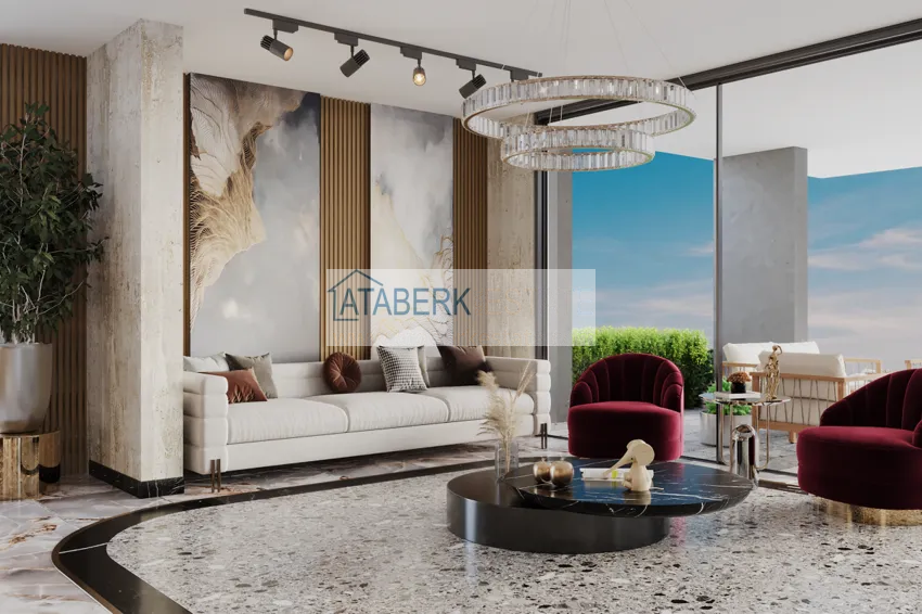 New residence project at the excavation stage in the prestigious area of Alanya — Oba 11 