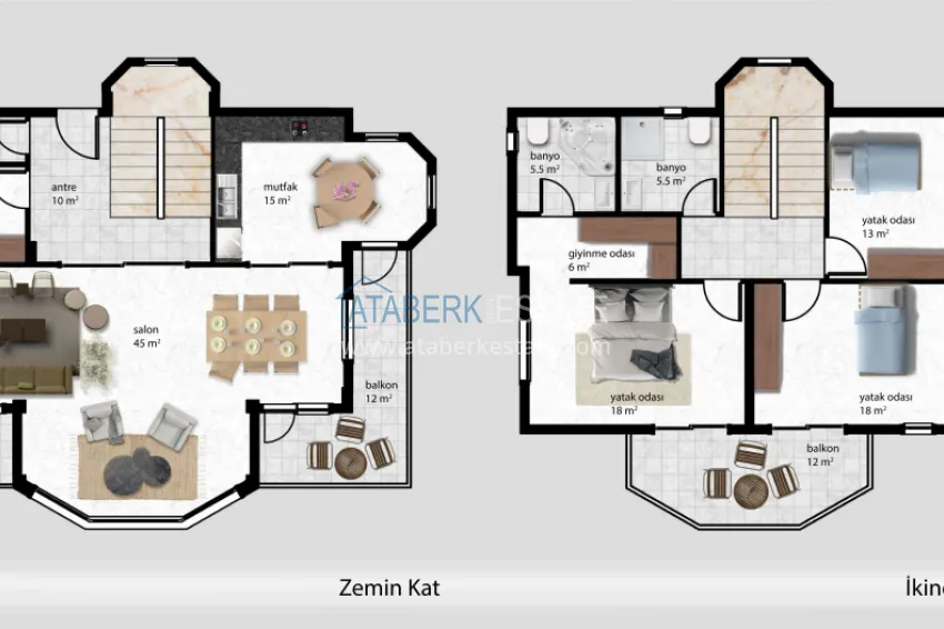 Buy cheap Premium villas at the final stage of construction - Alanya, Tepe 1