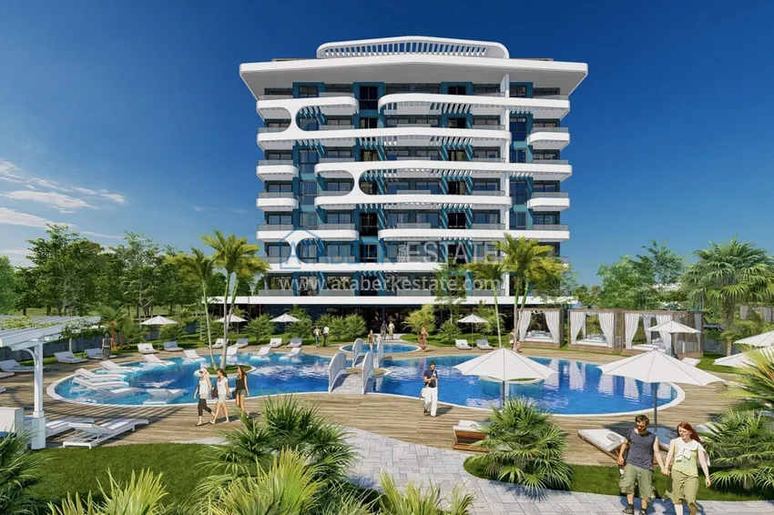 Apartments from a construction company in a comfort class residence - Alanya, Demirtas 1 