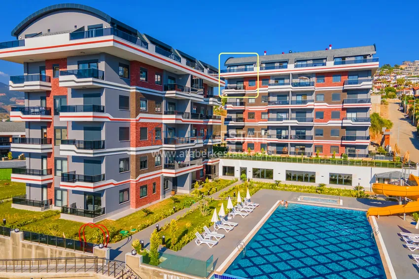 Furnished 3+1 duplex penthouse with sea view, Kargicak area - Alanya 1 