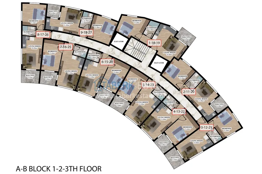 Buy cheap New off-plan project - investment property next to the sea in Konakli, Alanya 1 