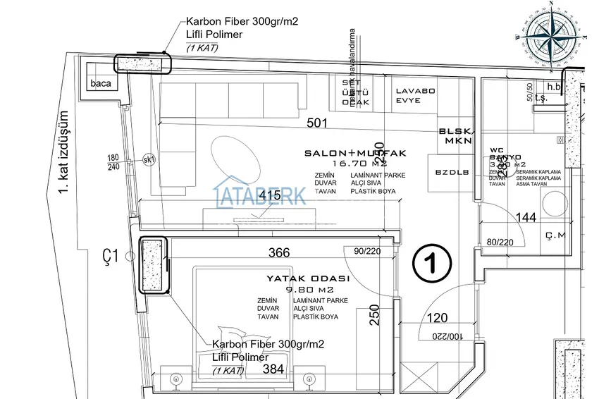 Buy cheap Comfortable city house in the center of Alanya - installments of up to 3 years, accommodation with a down payment and a tap at 50% payment 1