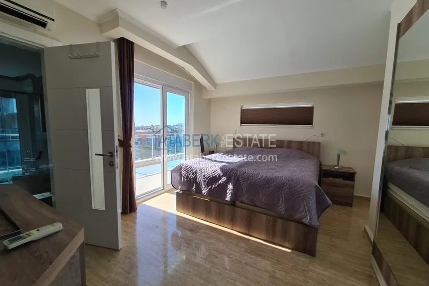 Purchase  Furnished duplex penthouse 3 + 2 with sea and mountain views, Cikcilli - Alanya 12 