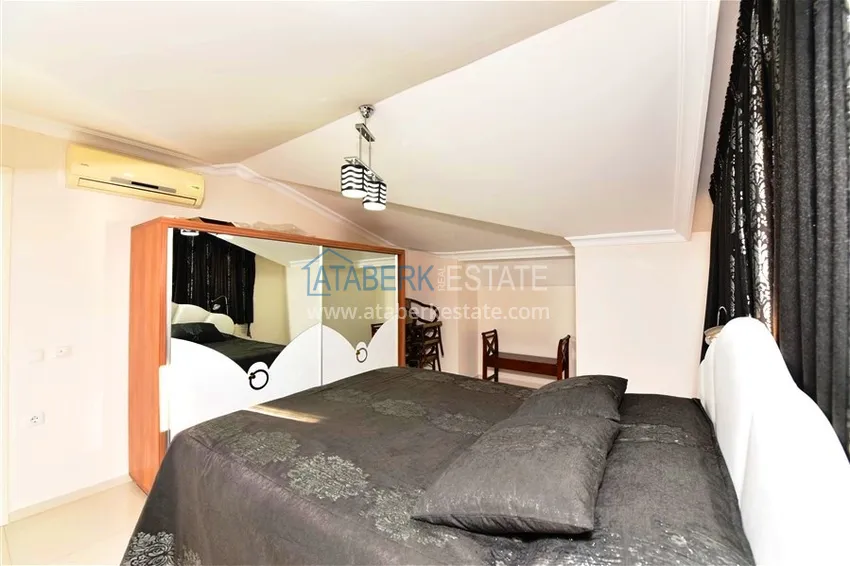 Purchase Furnished 2+1 duplex penthouse with private sauna and garage, Alanya center 11