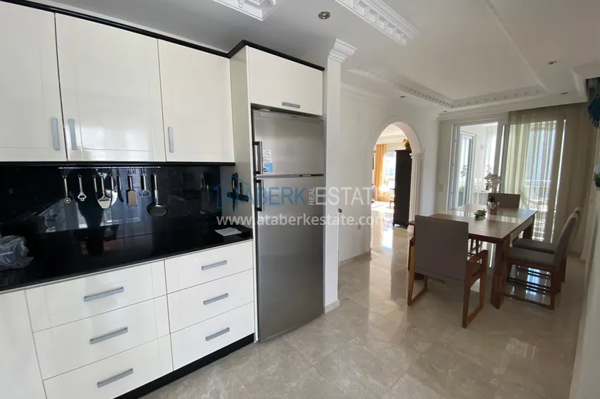 Purchase  Apartment 3 + 1 furnished with sea and mountain views in a complex on the first coastline, Kestel - Alanya 11 