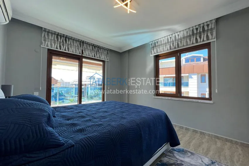 Purchase Furnished duplex penthouse 4 + 1 with mountain views in a prestigious complex, Oba - Alanya 11