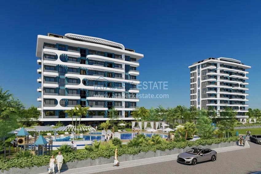 Apartments from a construction company in a comfort class residence - Alanya, Demirtas 12 