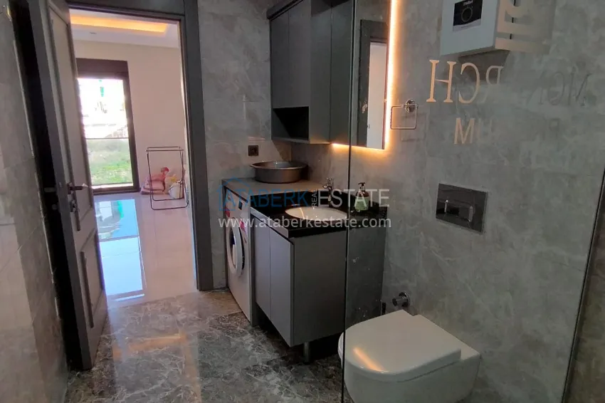 Purchase 2+1 apartment with high-quality finishing and open sea views in an exclusive complex — Alanya, Kargicak 12