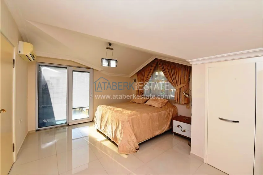 Purchase Furnished 2+1 duplex penthouse with private sauna and garage, Alanya center 12
