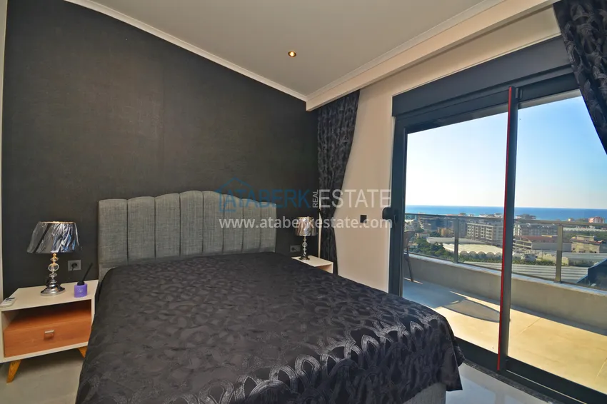 Purchase Furnished 3+1 duplex penthouse with sea view, Kargicak area - Alanya 12 