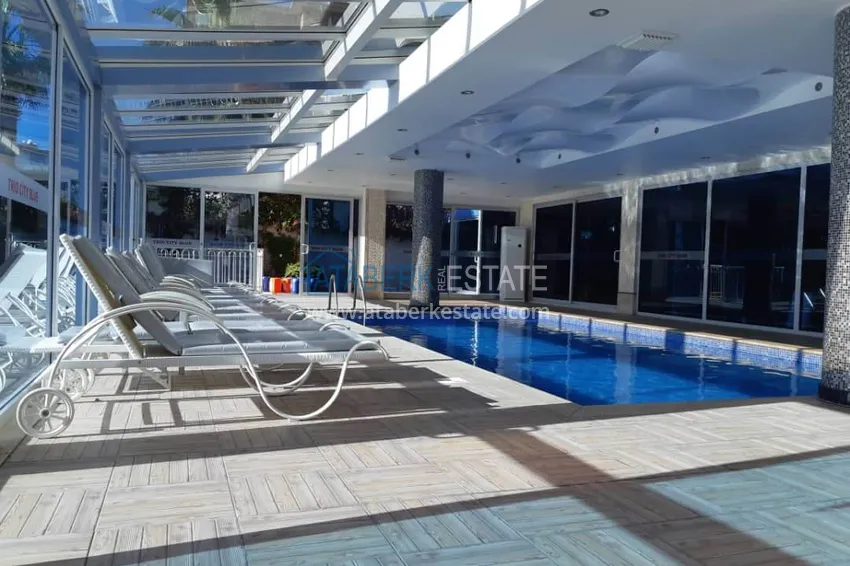 Furnished duplex penthouse 4 + 1 with mountain views in a prestigious complex, Oba - Alanya 16