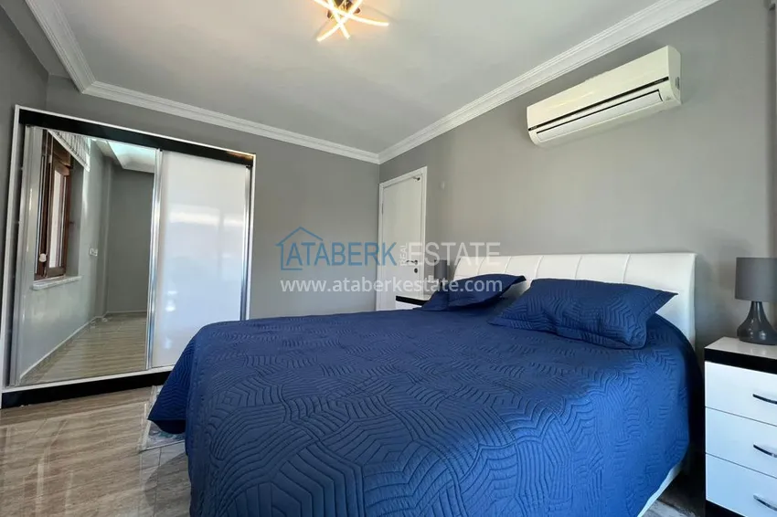 Purchase Furnished duplex penthouse 4 + 1 with mountain views in a prestigious complex, Oba - Alanya 12