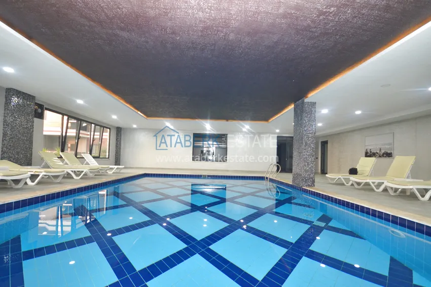 Furnished 3+1 duplex penthouse with sea view, Kargicak area - Alanya 14 