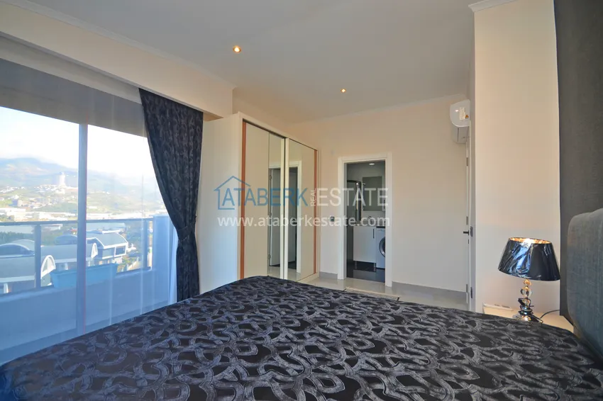 Purchase Furnished 3+1 duplex penthouse with sea view, Kargicak area - Alanya 13 