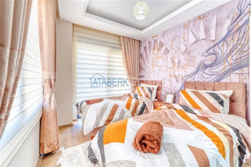 Purchase Apartment 2 + 1 with new furniture and a separate kitchen, Cikcilli area - Alanya 14 