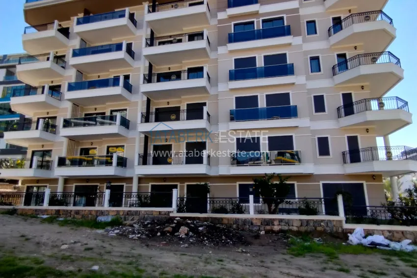 2+1 apartment with high-quality finishing and open sea views in an exclusive complex — Alanya, Kargicak 13