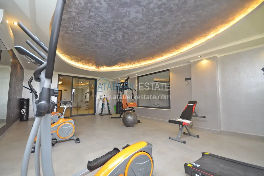 Furnished 3+1 duplex penthouse with sea view, Kargicak area - Alanya 15 