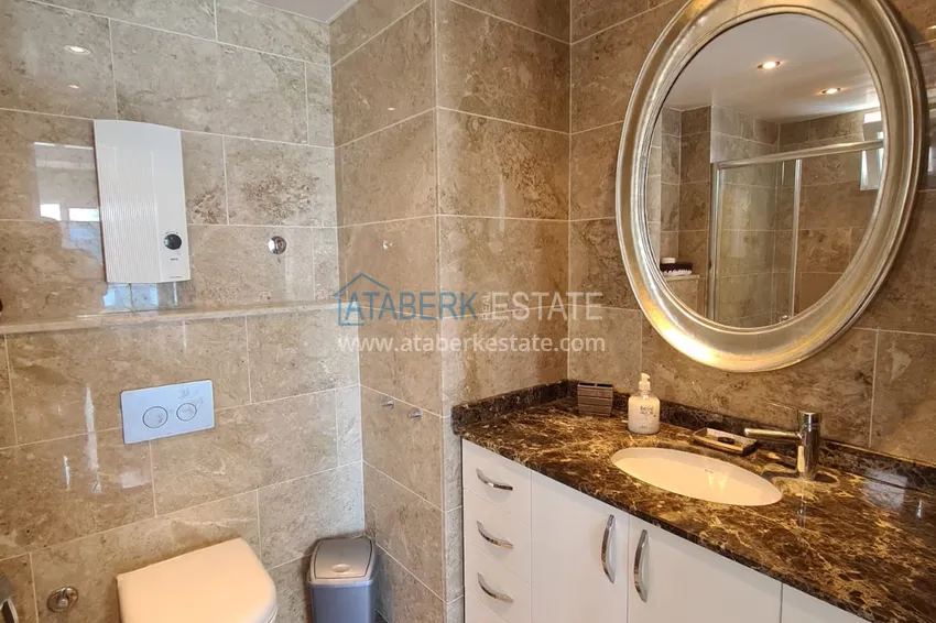 Purchase  Furnished duplex penthouse 3 + 2 with sea and mountain views, Cikcilli - Alanya 16 