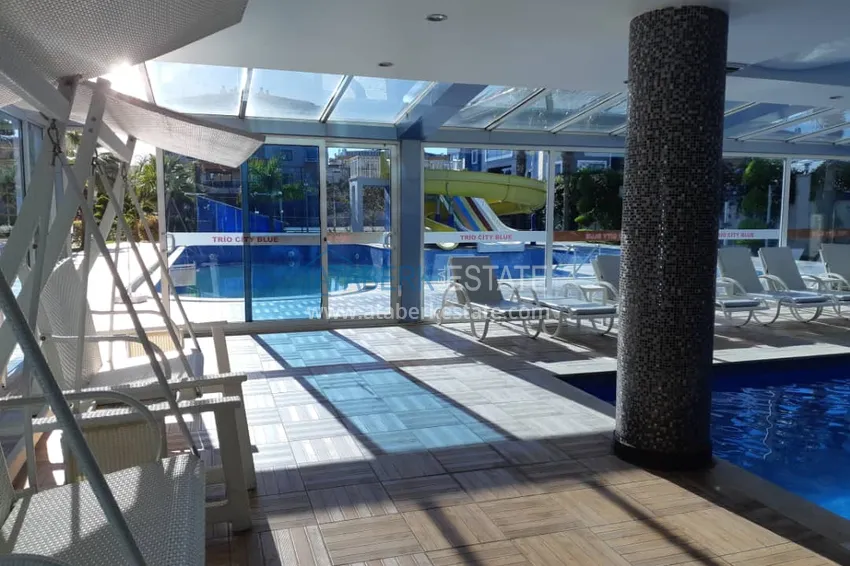 Furnished duplex penthouse 4 + 1 with mountain views in a prestigious complex, Oba - Alanya 18