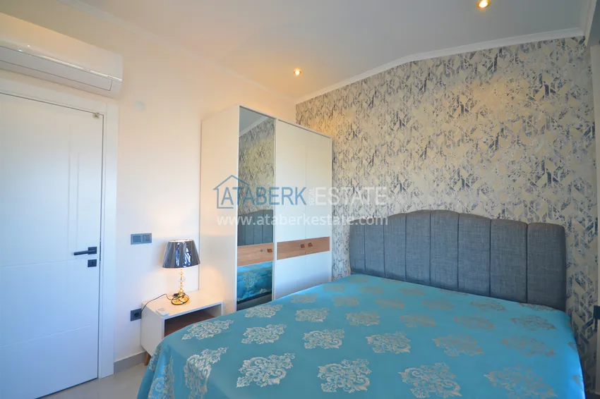 Purchase Furnished 3+1 duplex penthouse with sea view, Kargicak area - Alanya 16 