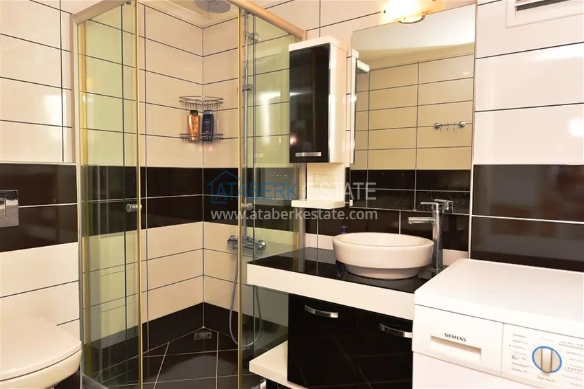 Purchase Furnished 2+1 duplex penthouse with private sauna and garage, Alanya center 16