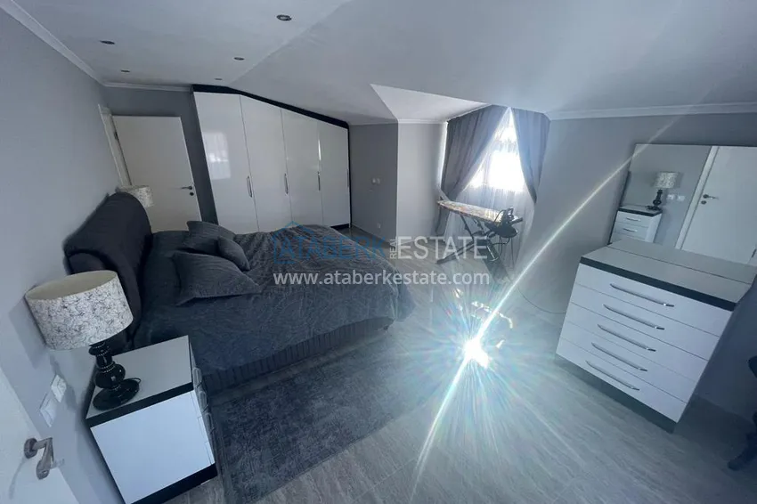 Purchase Furnished duplex penthouse 4 + 1 with mountain views in a prestigious complex, Oba - Alanya 16