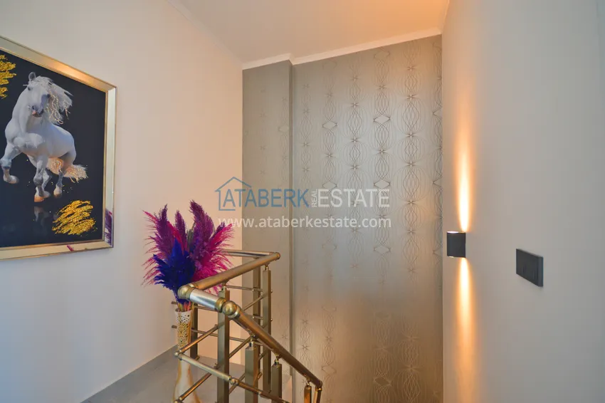 Purchase Furnished 3+1 duplex penthouse with sea view, Kargicak area - Alanya 17 