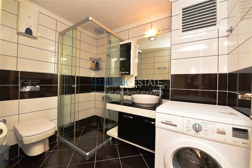 Purchase Furnished 2+1 duplex penthouse with private sauna and garage, Alanya center 17