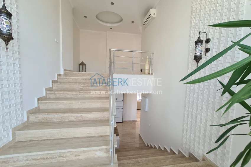Purchase  Furnished duplex penthouse 3 + 2 with sea and mountain views, Cikcilli - Alanya 19 