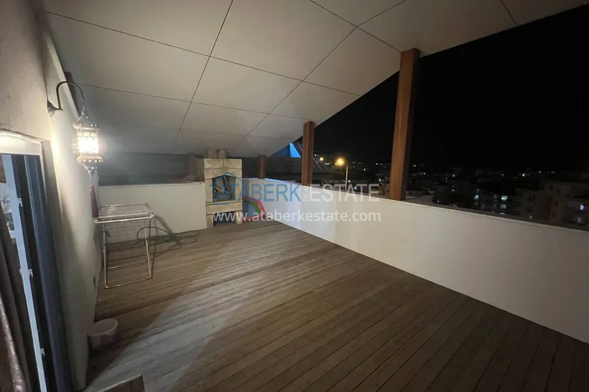 Purchase Duplex in the center of Alanya with a separate kitchen, a view of the sea and the historical fortress 17