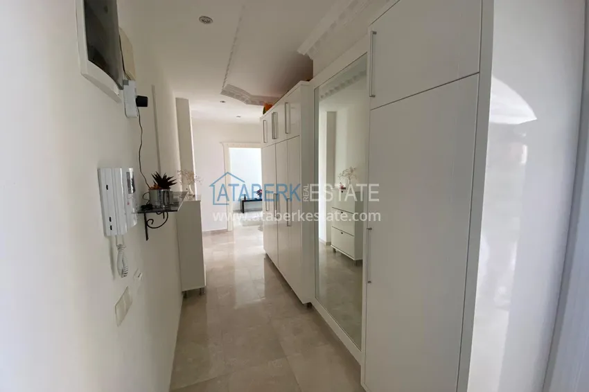 Purchase  Apartment 3 + 1 furnished with sea and mountain views in a complex on the first coastline, Kestel - Alanya 1 