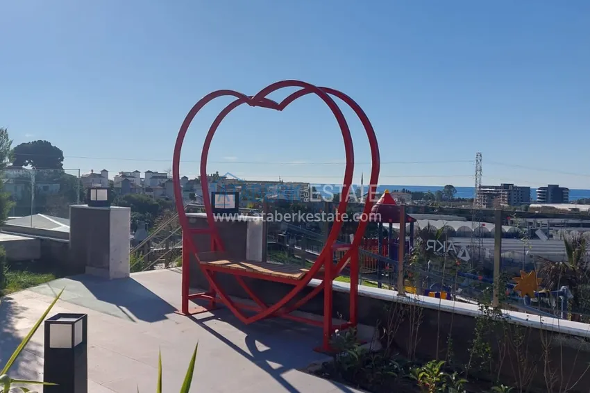 Furnished 3+1 duplex penthouse with sea view, Kargicak area - Alanya 3 