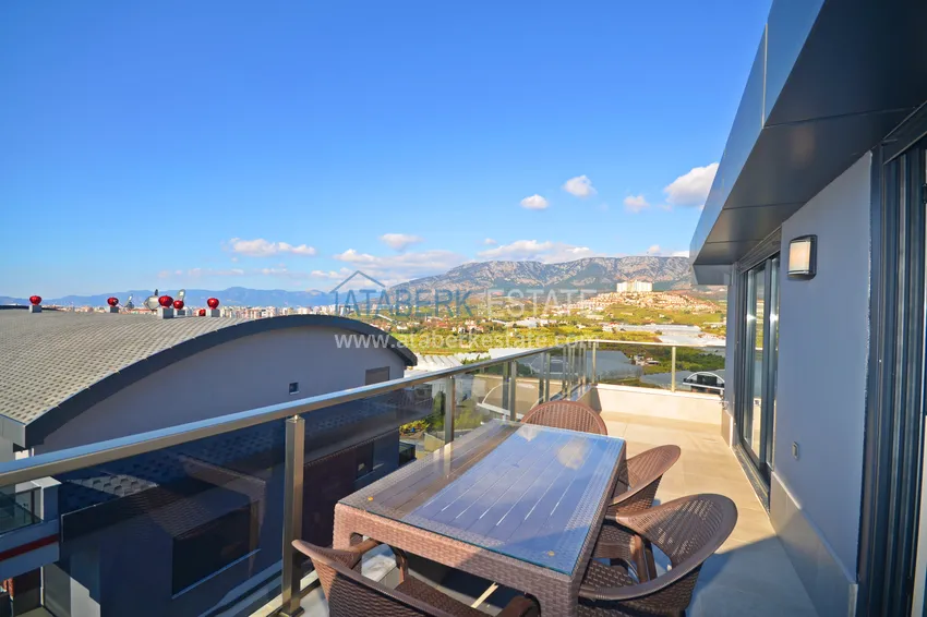 Purchase Furnished 3+1 duplex penthouse with sea view, Kargicak area - Alanya 22 