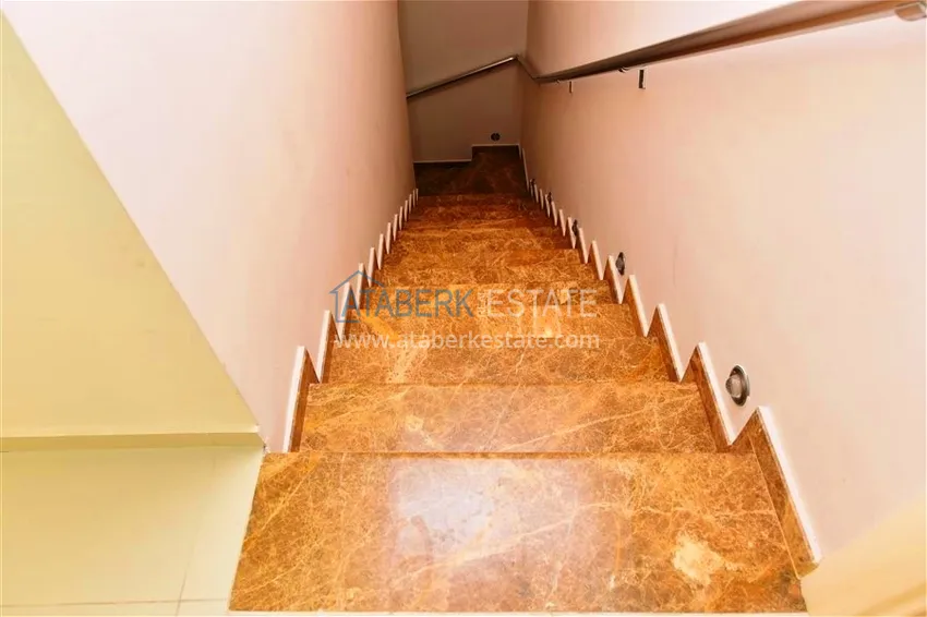 Purchase Furnished 2+1 duplex penthouse with private sauna and garage, Alanya center 22