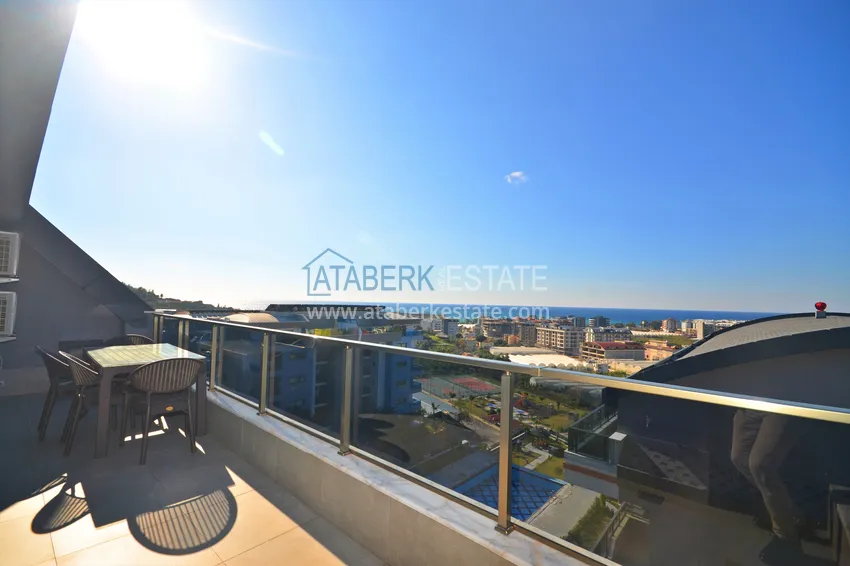 Purchase Furnished 3+1 duplex penthouse with sea view, Kargicak area - Alanya 23 