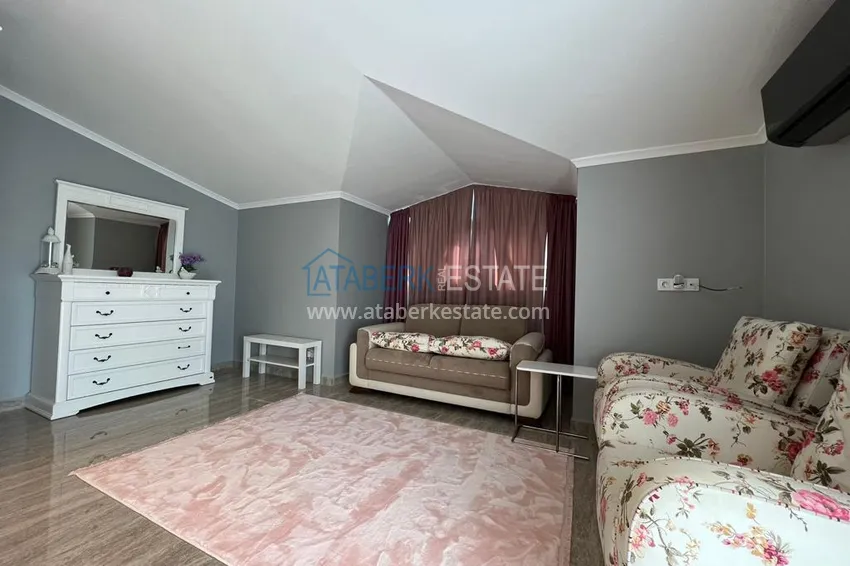 Purchase Furnished duplex penthouse 4 + 1 with mountain views in a prestigious complex, Oba - Alanya 24