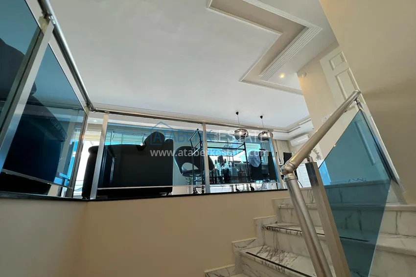 Purchase Stylish 3+1 panoramic penthouse with a modern interior in Alanya, Tosmur district 26