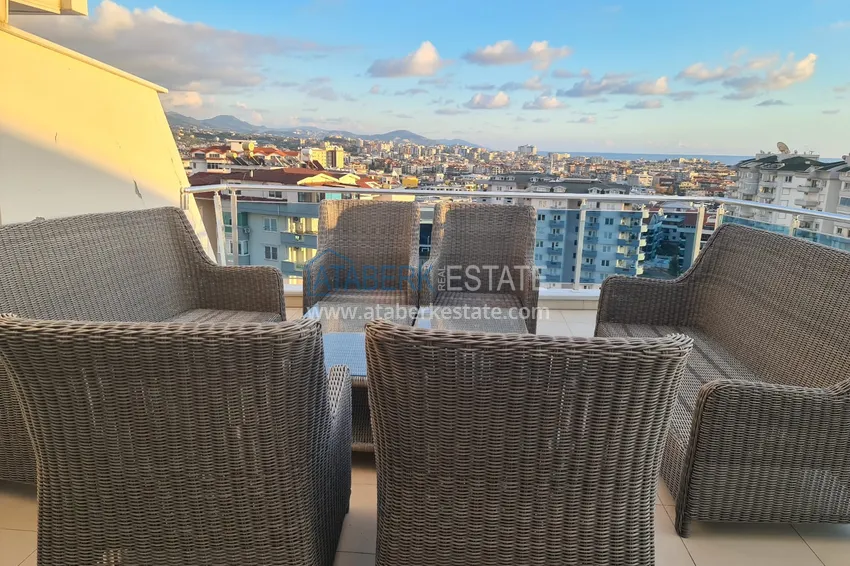 Purchase  Furnished duplex penthouse 3 + 2 with sea and mountain views, Cikcilli - Alanya 29 