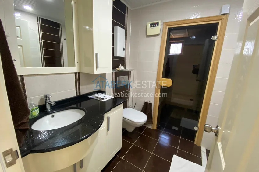 Purchase  Apartment 3 + 1 furnished with sea and mountain views in a complex on the first coastline, Kestel - Alanya 29 