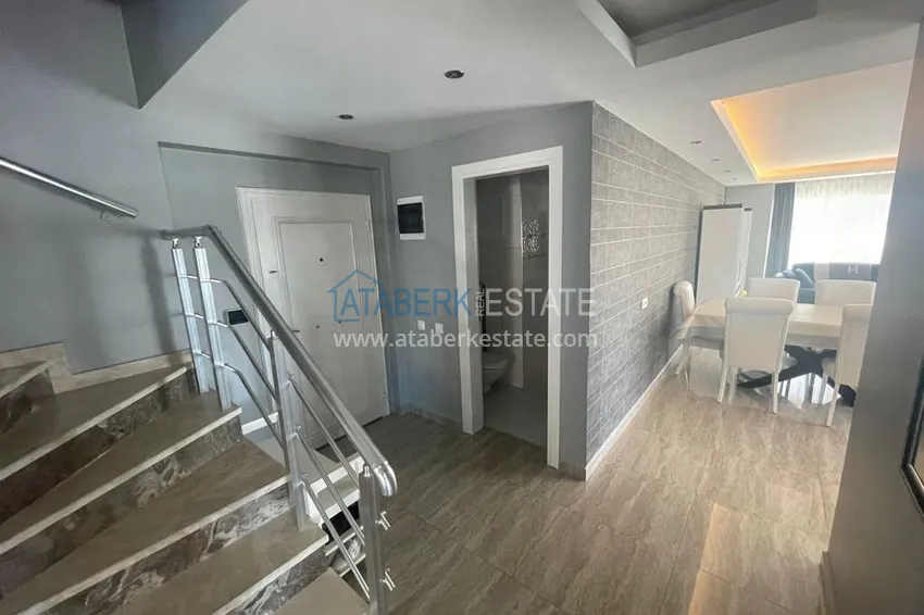 Purchase Furnished duplex penthouse 4 + 1 with mountain views in a prestigious complex, Oba - Alanya 2