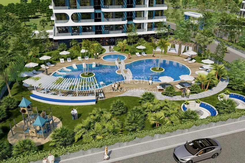 Apartments from a construction company in a comfort class residence - Alanya, Demirtas 3 