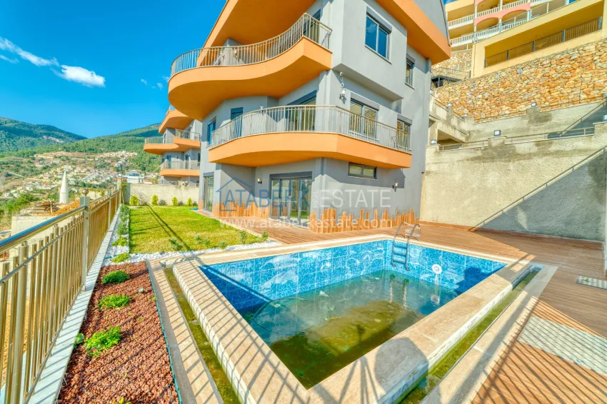Real estate for citizenship! Brand new four-storey villa with stunning panoramic views — Alanya, Bektash 2 