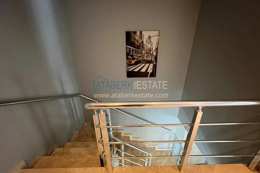 Purchase Furnished duplex penthouse 4 + 1 with mountain views in a prestigious complex, Oba - Alanya 32