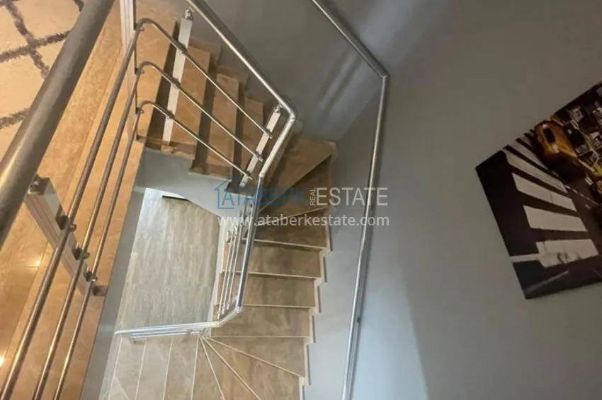 Purchase Furnished duplex penthouse 4 + 1 with mountain views in a prestigious complex, Oba - Alanya 34