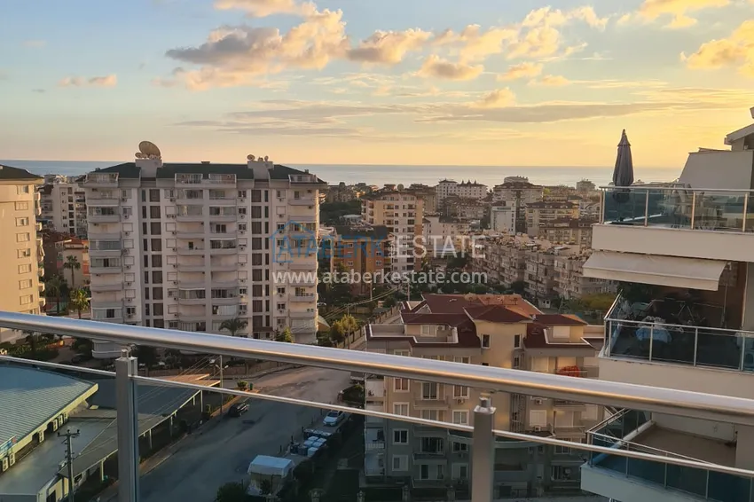 Purchase  Furnished duplex penthouse 3 + 2 with sea and mountain views, Cikcilli - Alanya 36 